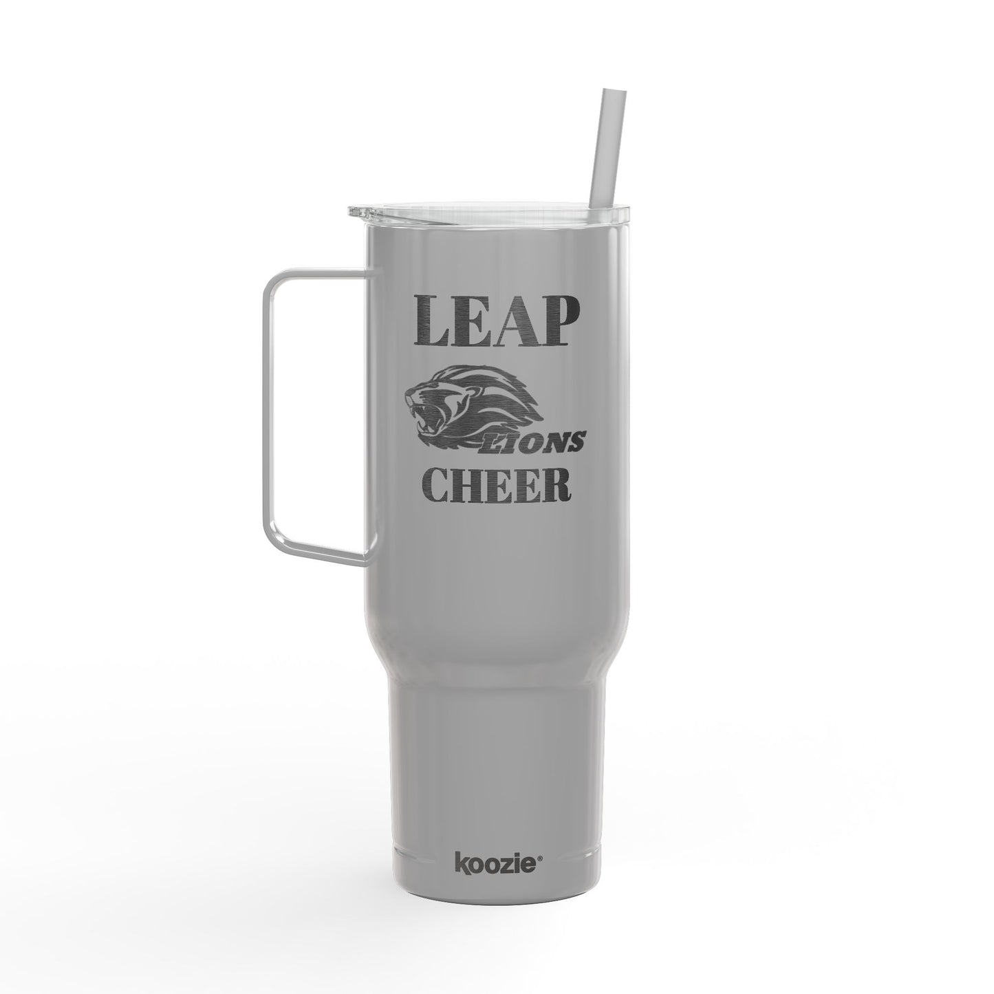 40oz Engraved Cheer Tumbler – LEAP Lions Cheer Insulated Travel Mug