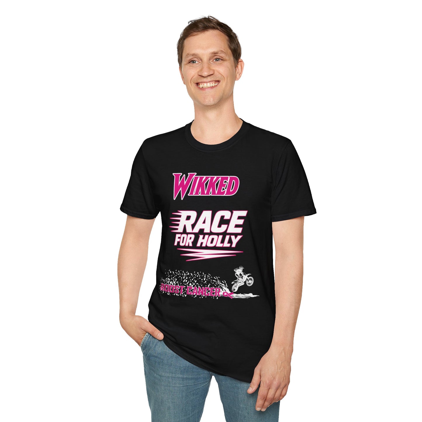 Wikked Race for Holly Cancer Awareness T-Shirt, Unisex Softstyle Tee, Support Cancer Research, Pink Ribbon Shirt, Gift for Fighters, [...]