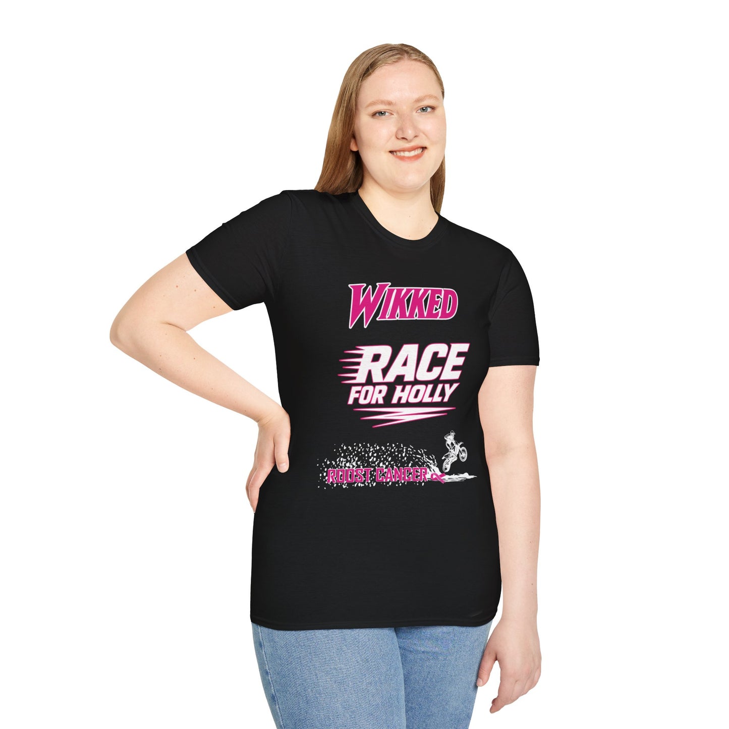 Wikked Race for Holly Cancer Awareness T-Shirt, Unisex Softstyle Tee, Support Cancer Research, Pink Ribbon Shirt, Gift for Fighters, [...]