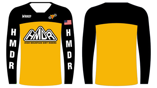 Black and Yellow HMDR RACE JERSEY